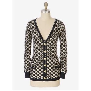 Anthropologie Moth Aye Aye Cardigan Sz Sm